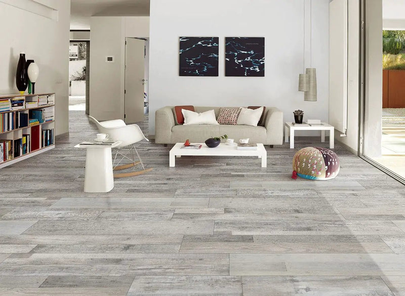 Xl Cyrus Mezcla Matte Wood Look Lvt Planks 9x60 in a finished room