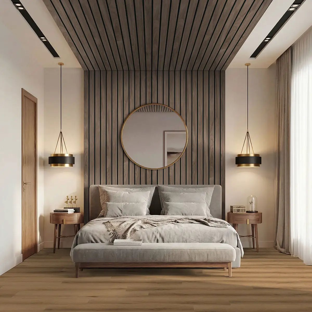 Xl Studio Swilcan Matte Wood Look Lvt Planks 9x60 in a finished room