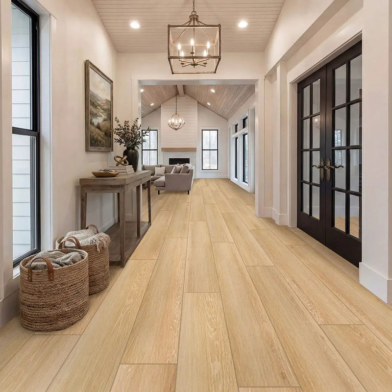 Xl Prescott Valleyview Grove Matte Wood Look Lvt Planks 9x60 in a finished room