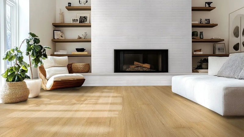 Xl Prescott Valleyview Grove Matte Wood Look Lvt Planks 9x60 in a finished room