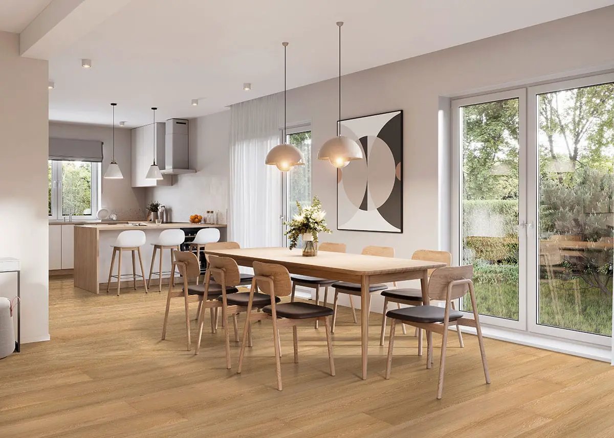 Xl Prescott Valleyview Grove Matte Wood Look Lvt Planks 9x60 in a finished room