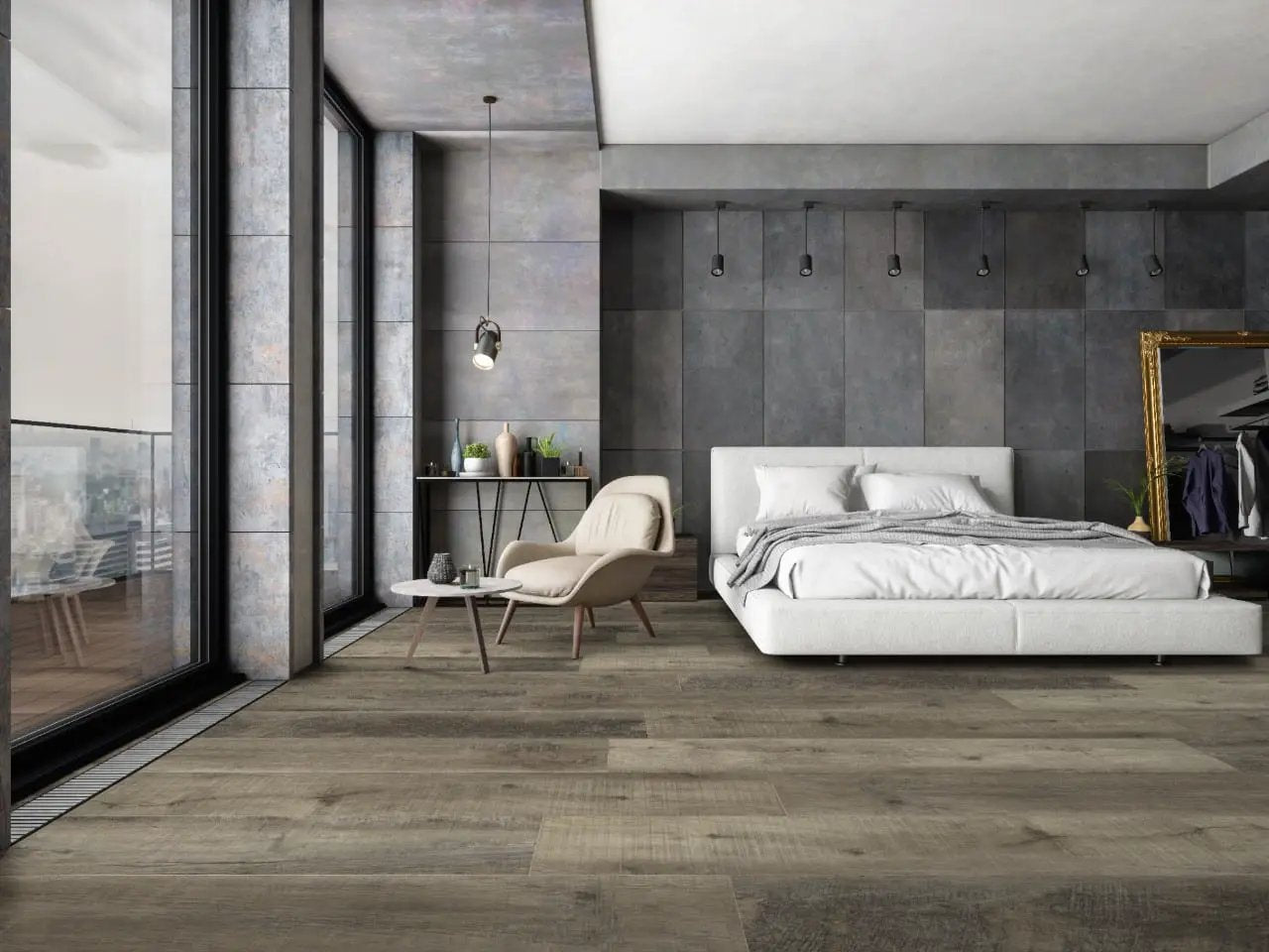 Xl Cyrus Wolfeboro Matte Wood Look Lvt Planks 9x60 in a finished room