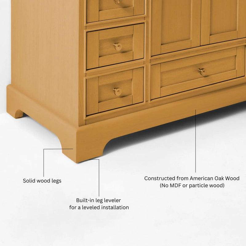 Audrey Bathroom Vanity in Sienna Finish by Ancerre Designs