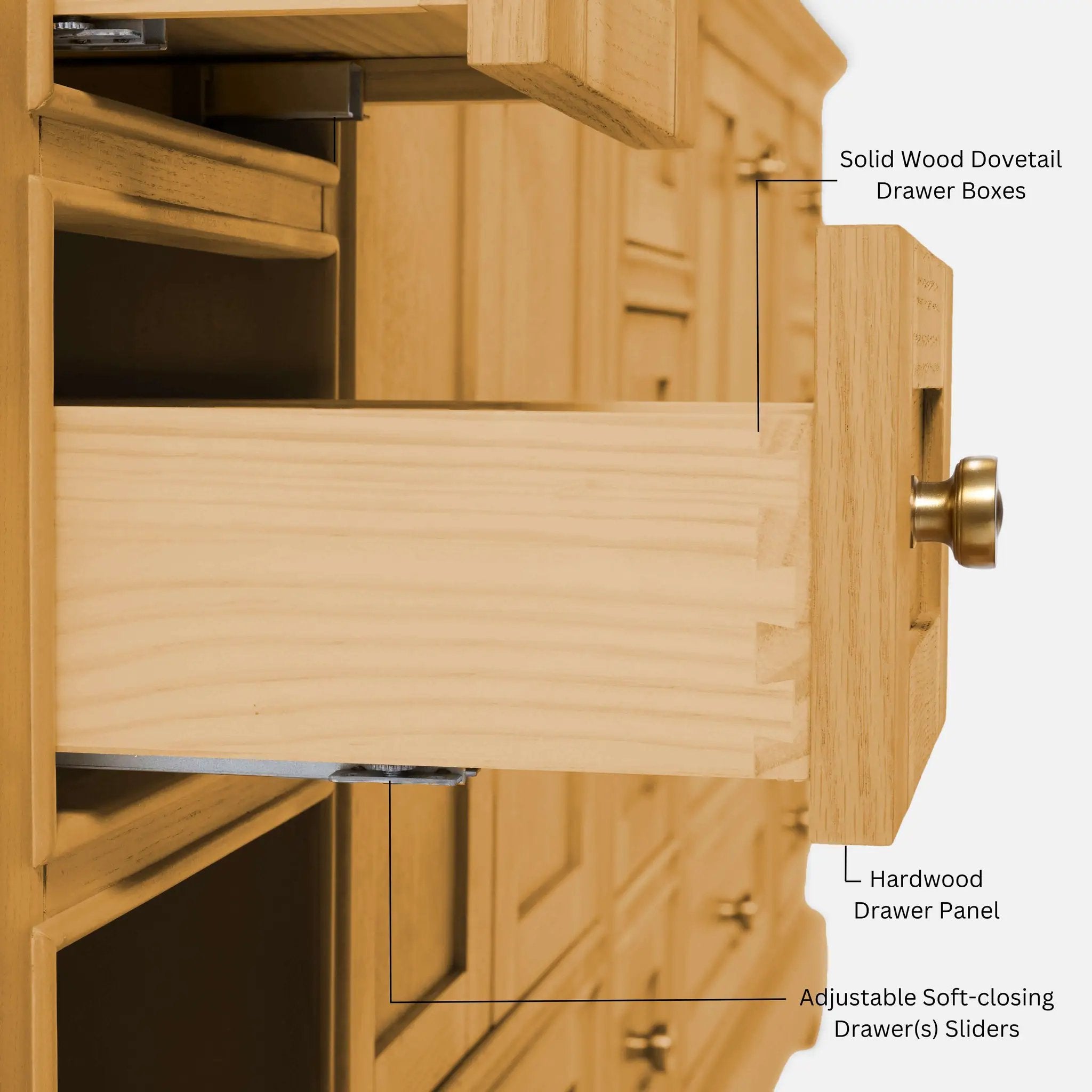 Audrey Bathroom Vanity in Sienna Finish by Ancerre Designs