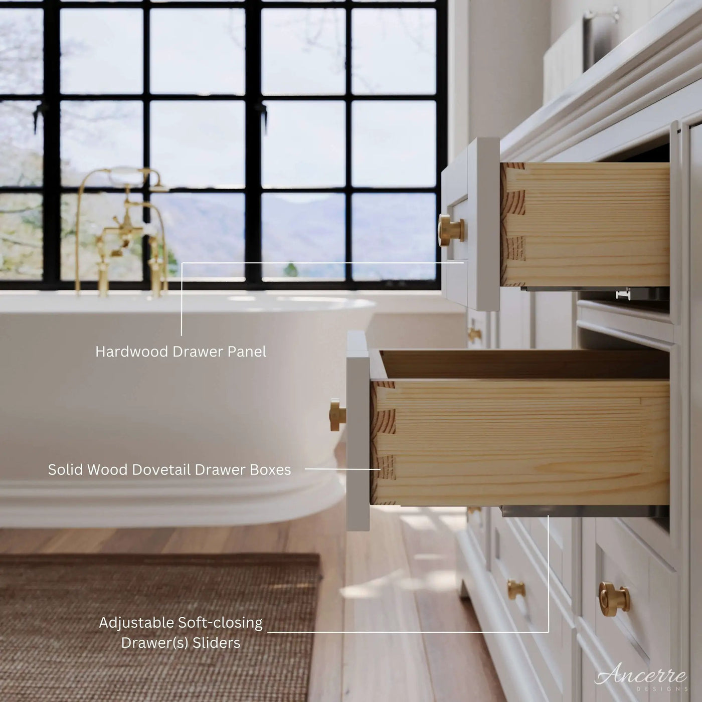 Audrey 48" Bath Vanity Set by Ancerre Designs