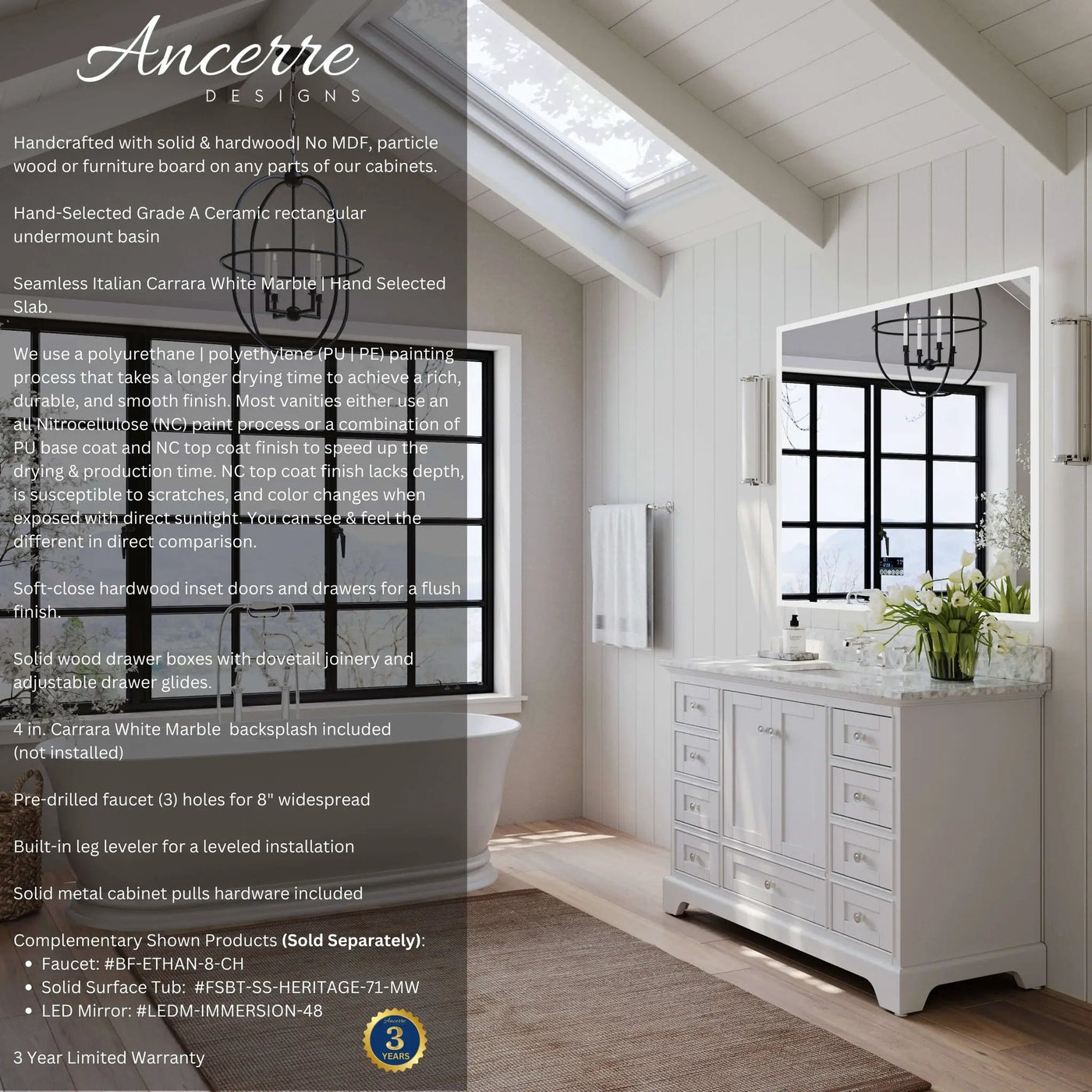 Audrey 48" Bath Vanity Set by Ancerre Designs