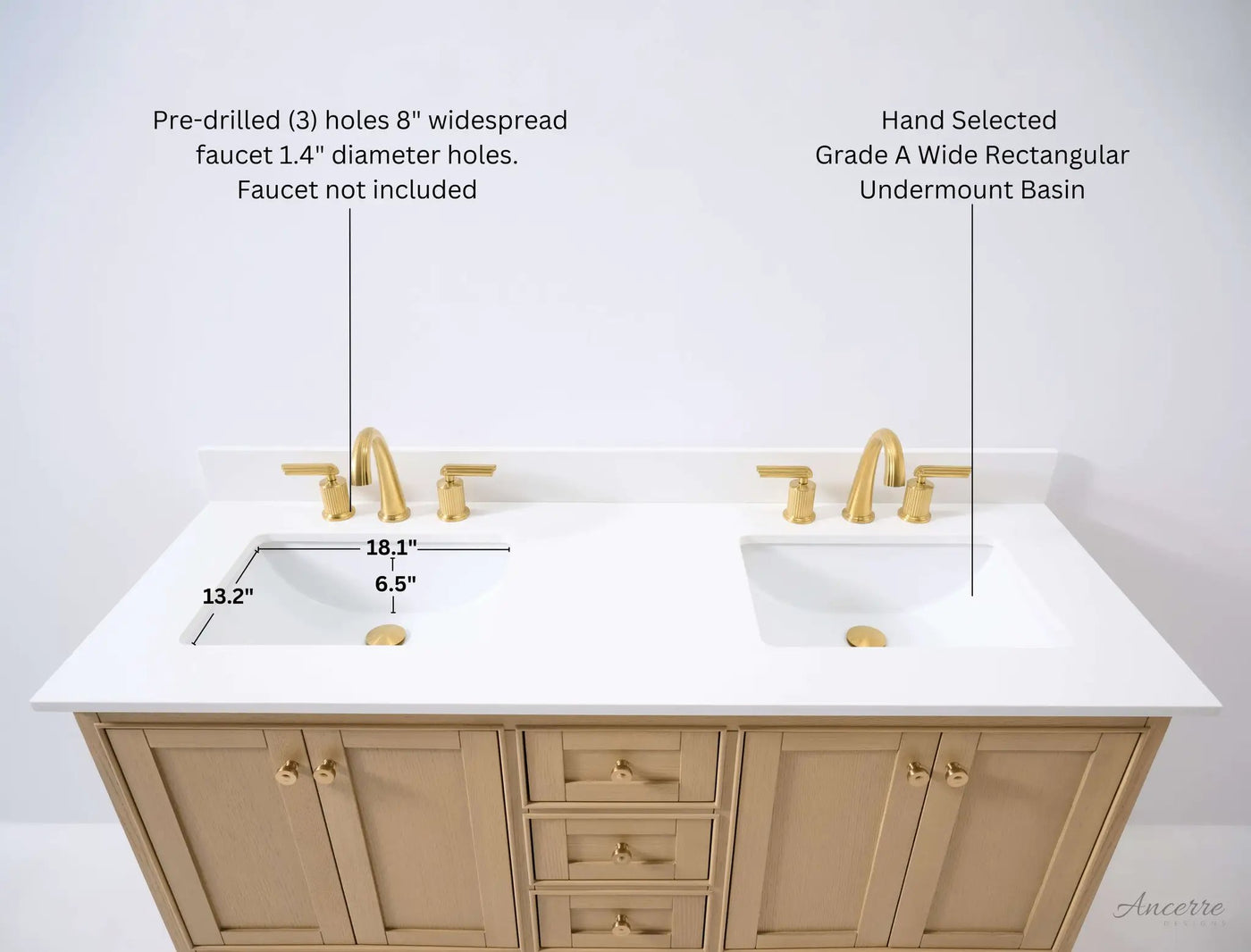Audrey 60" Bath Vanity Set by Ancerre Designs