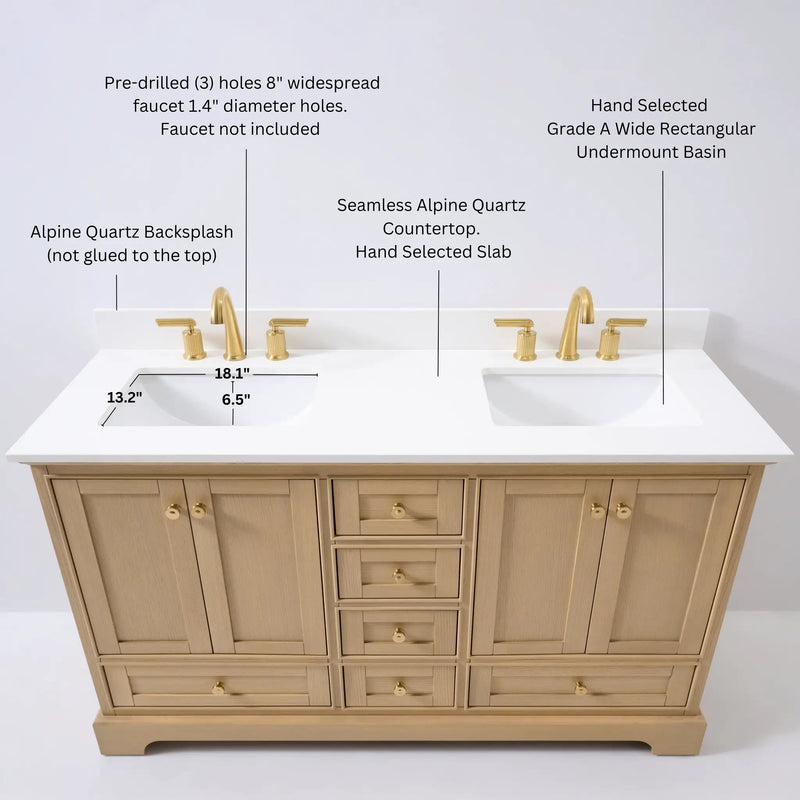 Audrey 66" Bath Vanity Set by Ancerre Designs