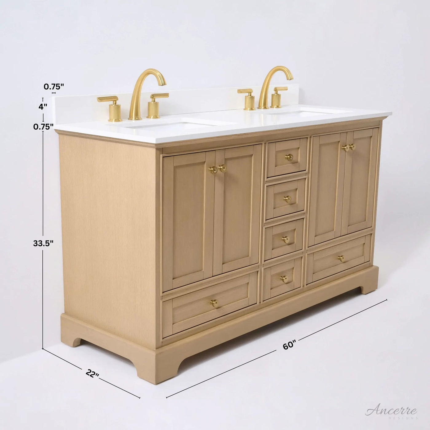 Audrey 60" Bath Vanity Set by Ancerre Designs