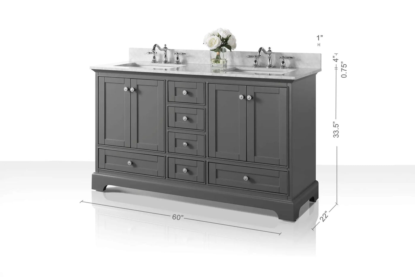 Audrey 60" Bath Vanity Set by Ancerre Designs