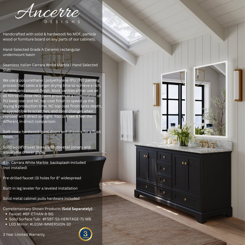 Audrey 66" Bath Vanity Set by Ancerre Designs
