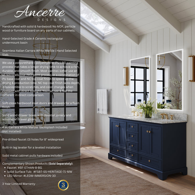Audrey 66" Bath Vanity Set by Ancerre Designs