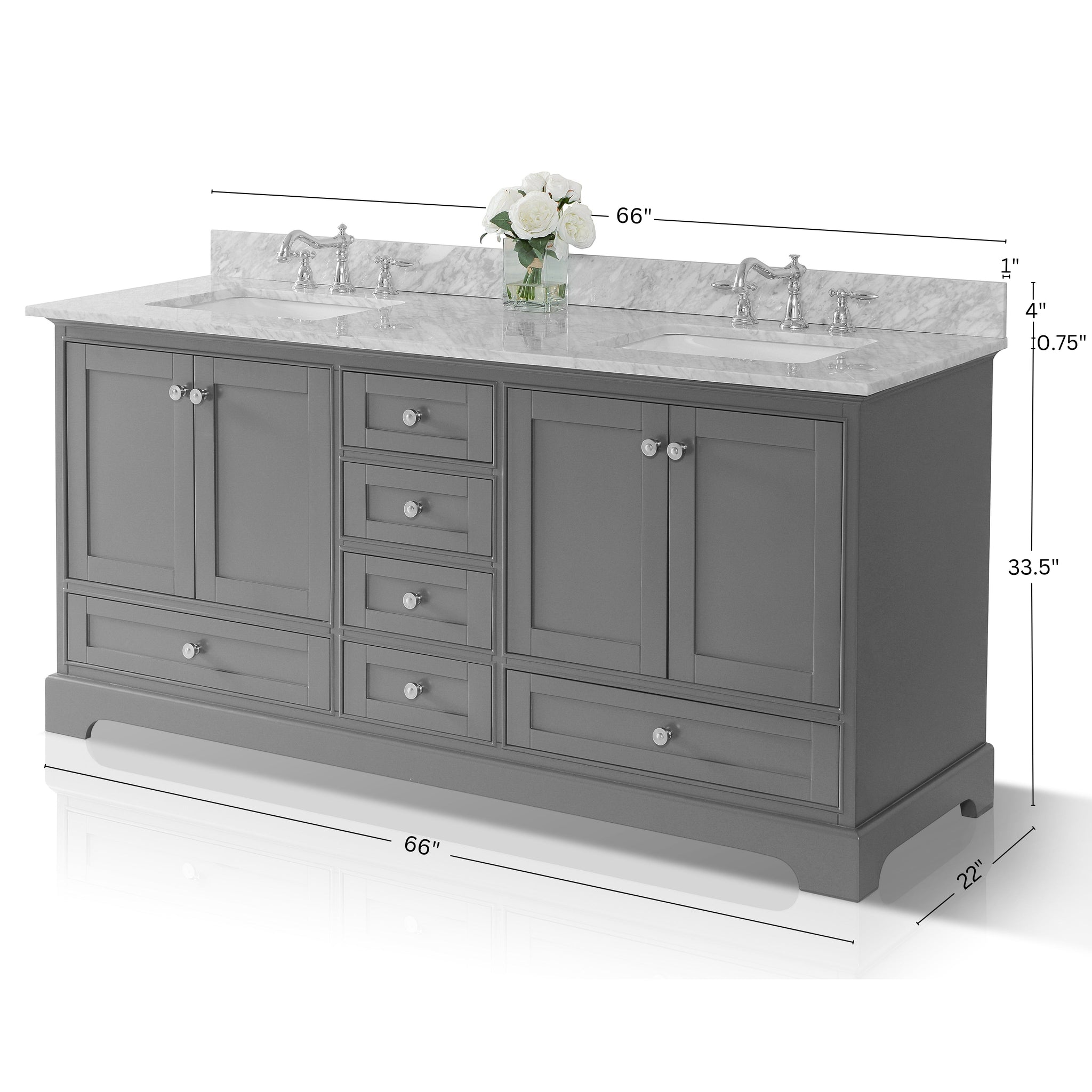 Audrey 66" Bath Vanity Set by Ancerre Designs