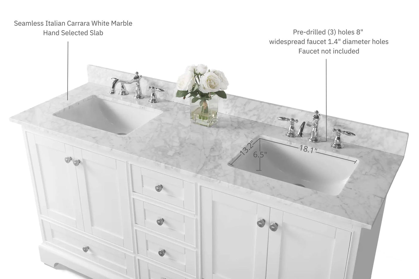 Audrey 72" Bath Vanity Set by Ancerre Designs