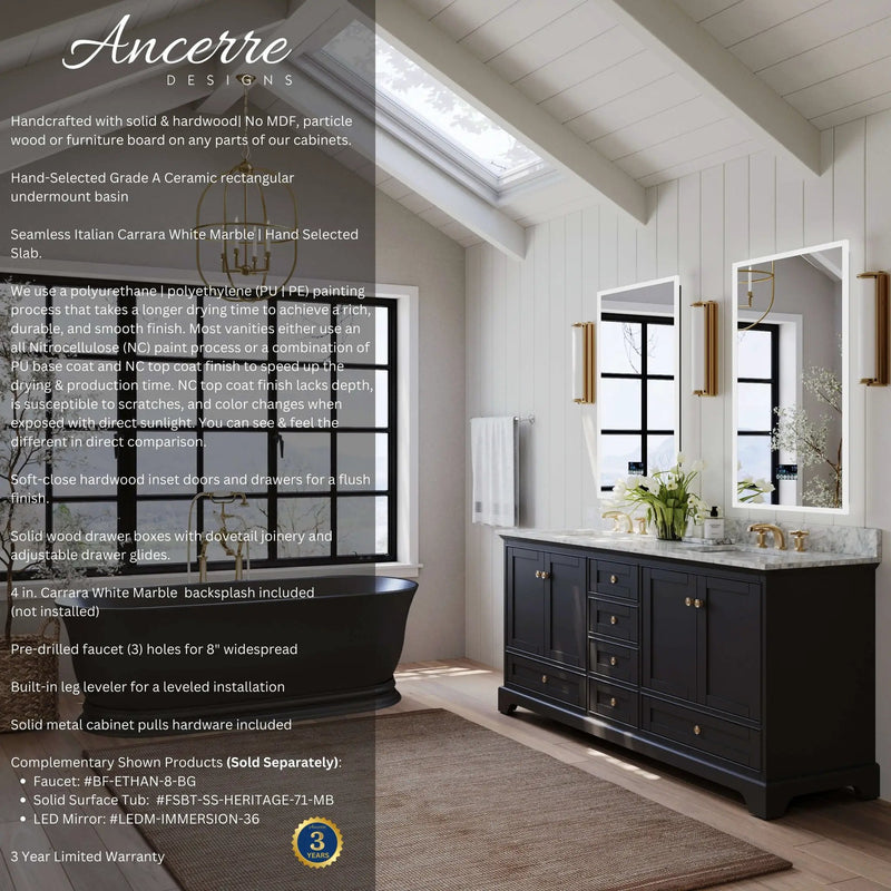Audrey 72" Bath Vanity Set by Ancerre Designs