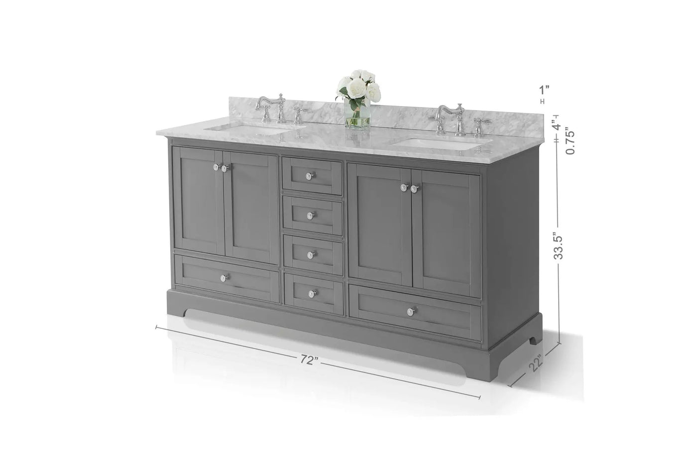 Audrey 72" Bath Vanity Set by Ancerre Designs