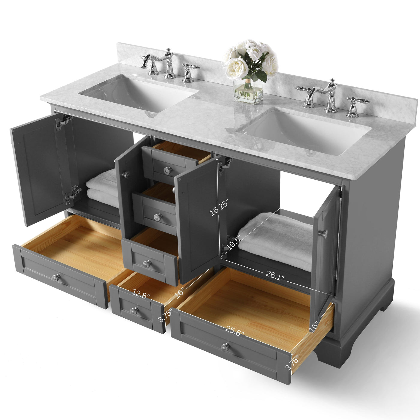 Audrey 66" Bath Vanity Set by Ancerre Designs