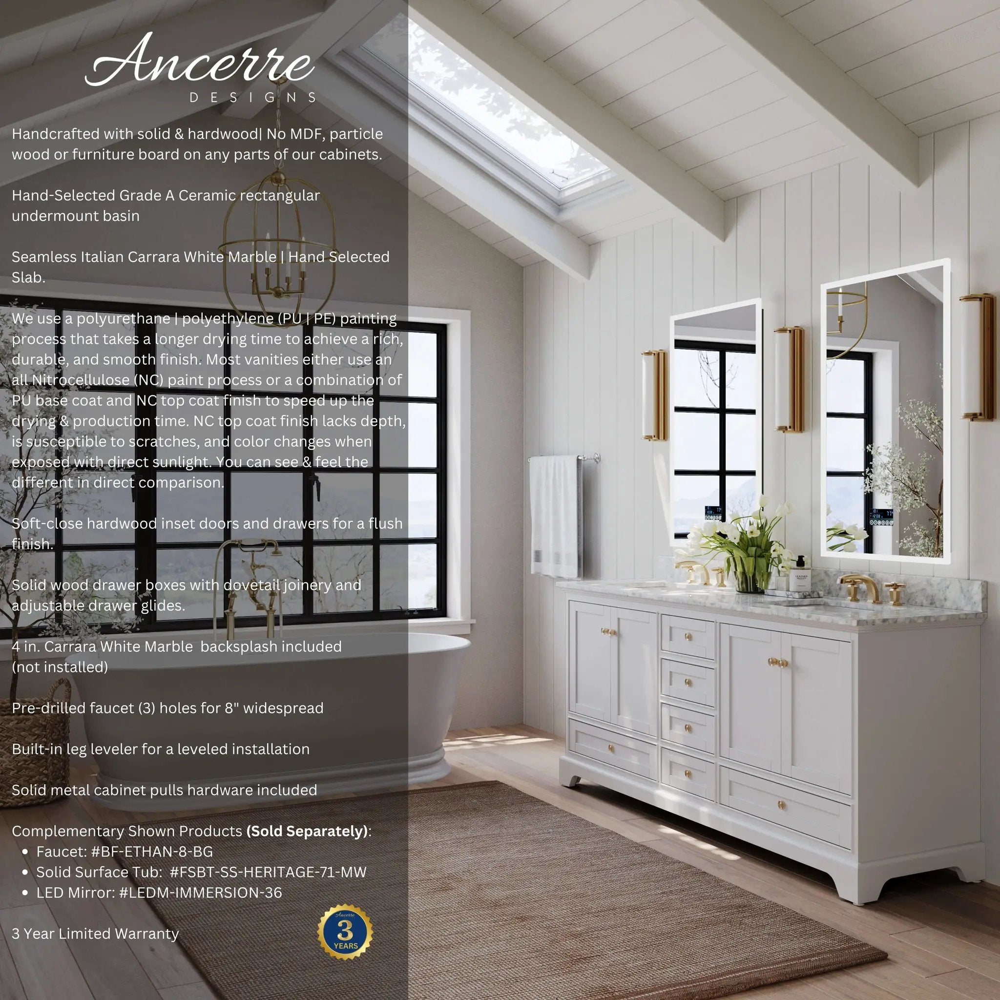 Audrey 48" Bath Vanity Set by Ancerre Designs