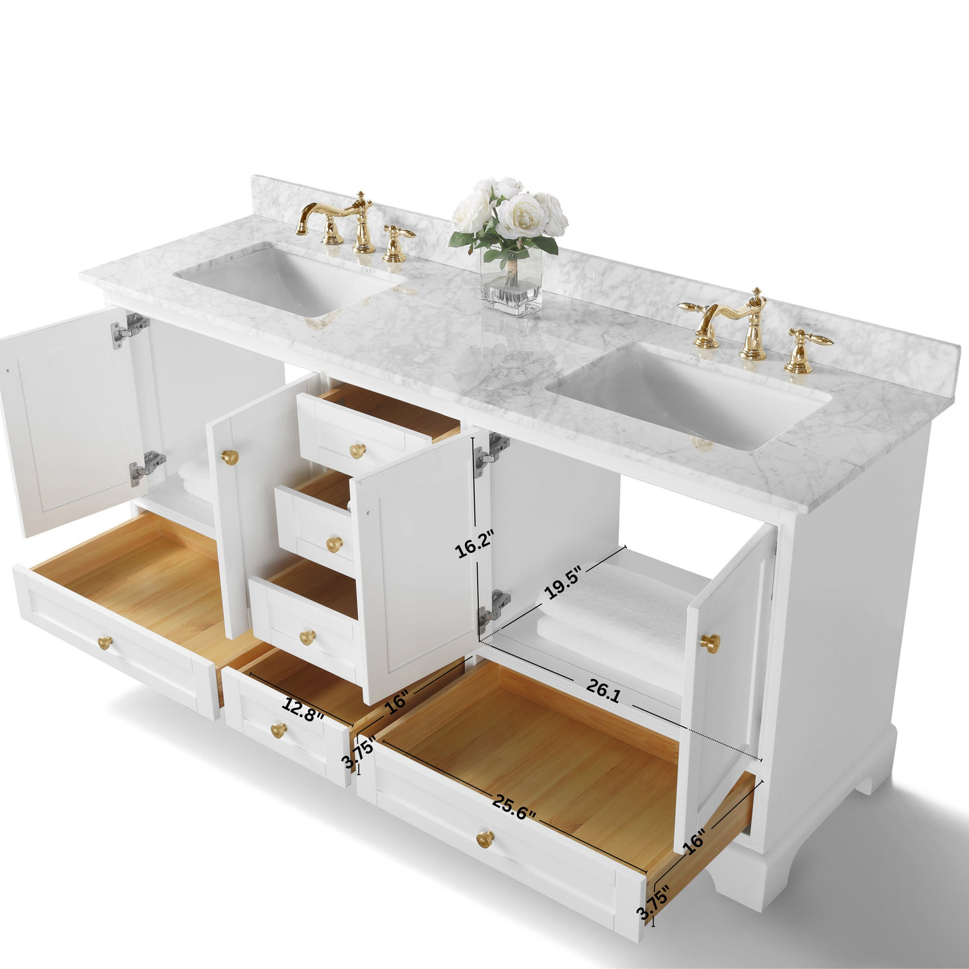 Audrey 66" Bath Vanity Set by Ancerre Designs