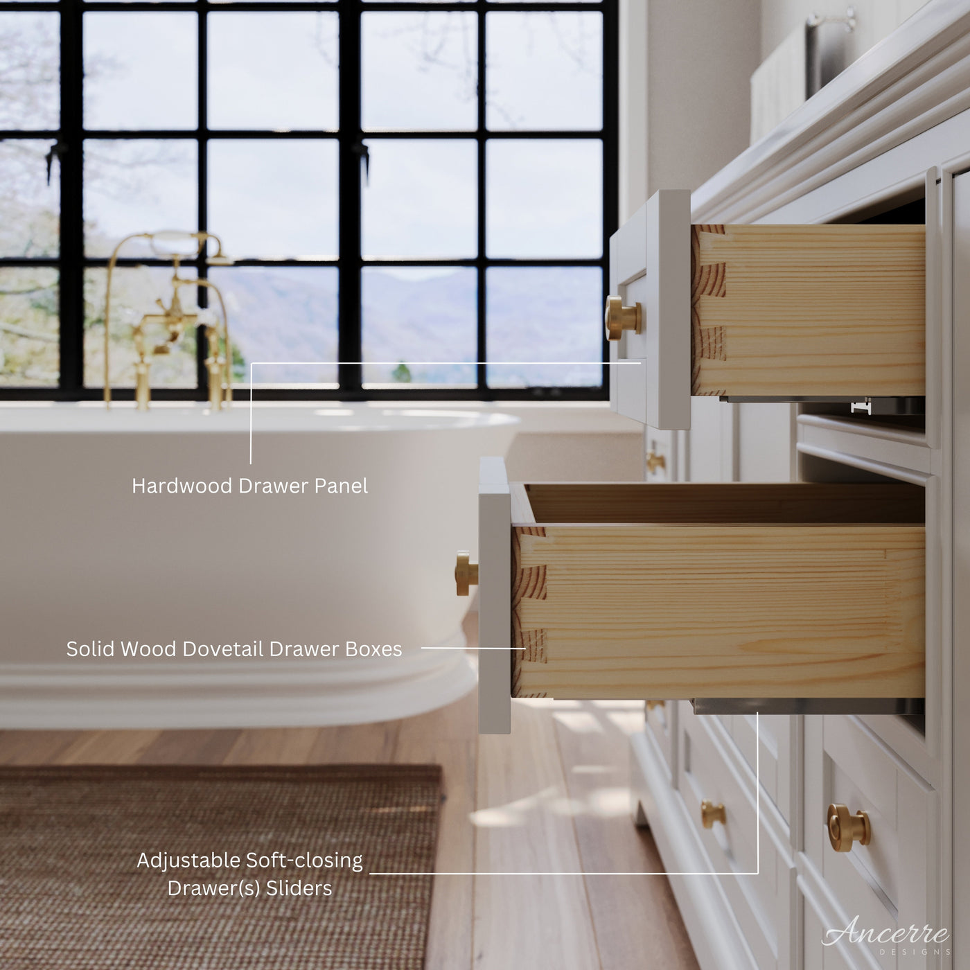 Audrey 66" Bath Vanity Set by Ancerre Designs