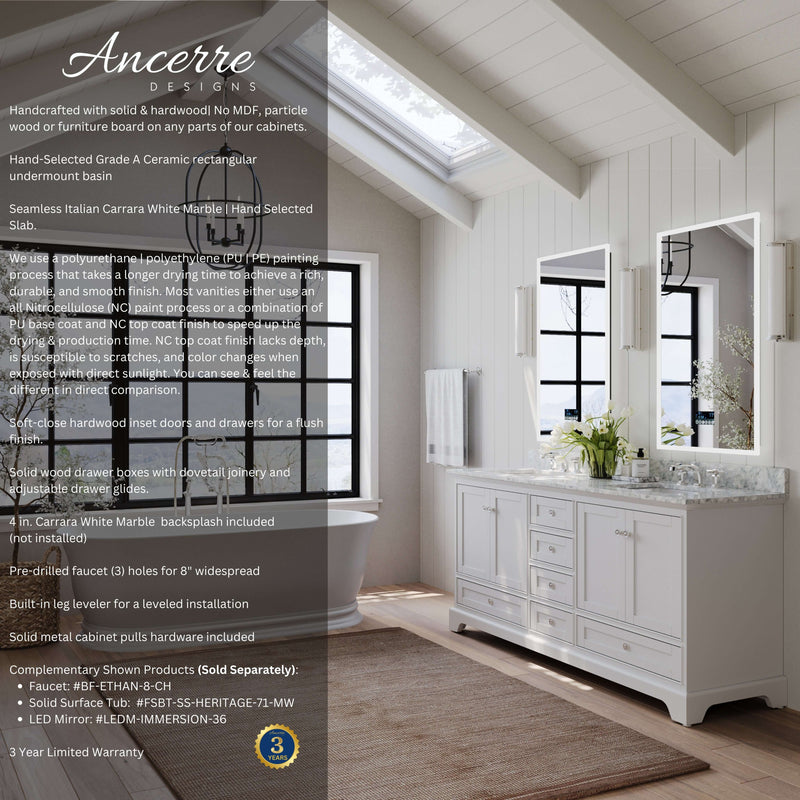 Audrey 72" Bath Vanity Set by Ancerre Designs