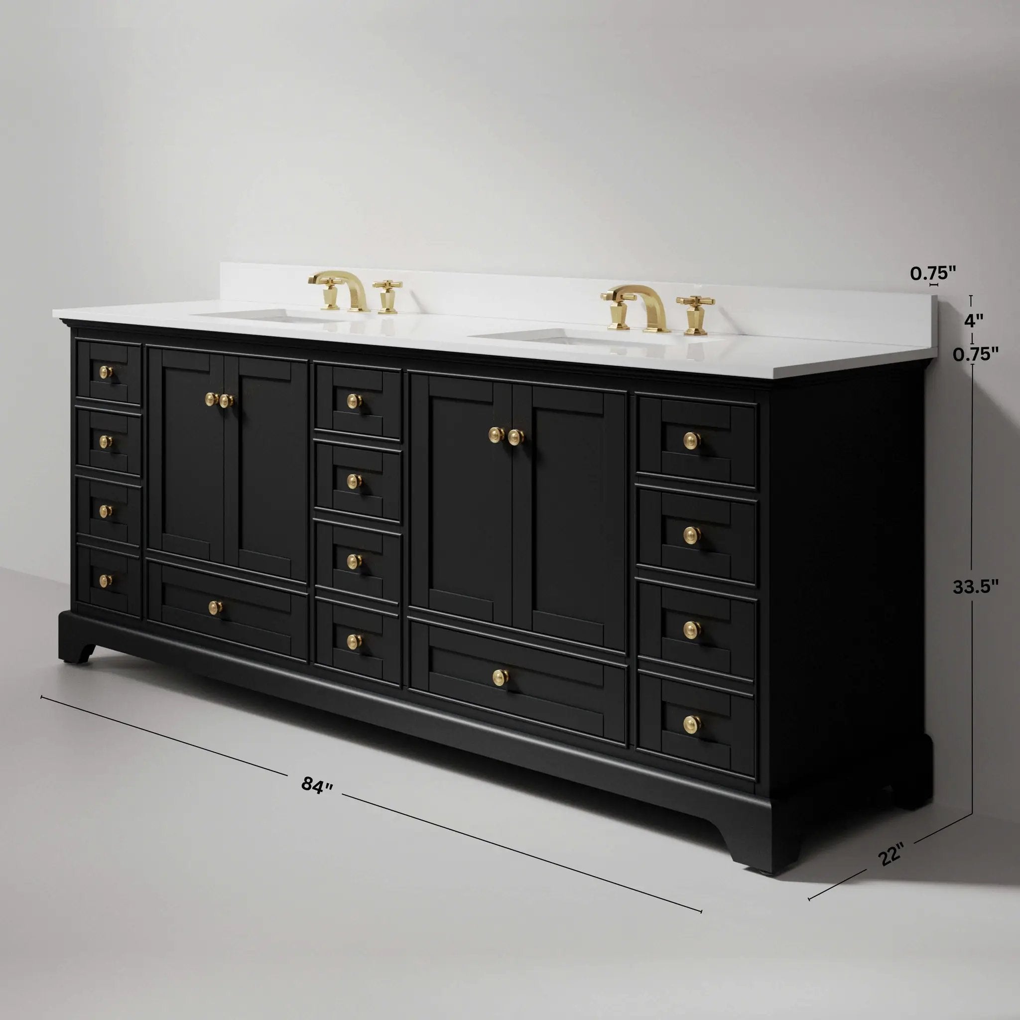 Audrey 84" Bath Vanity Set by Ancerre Designs