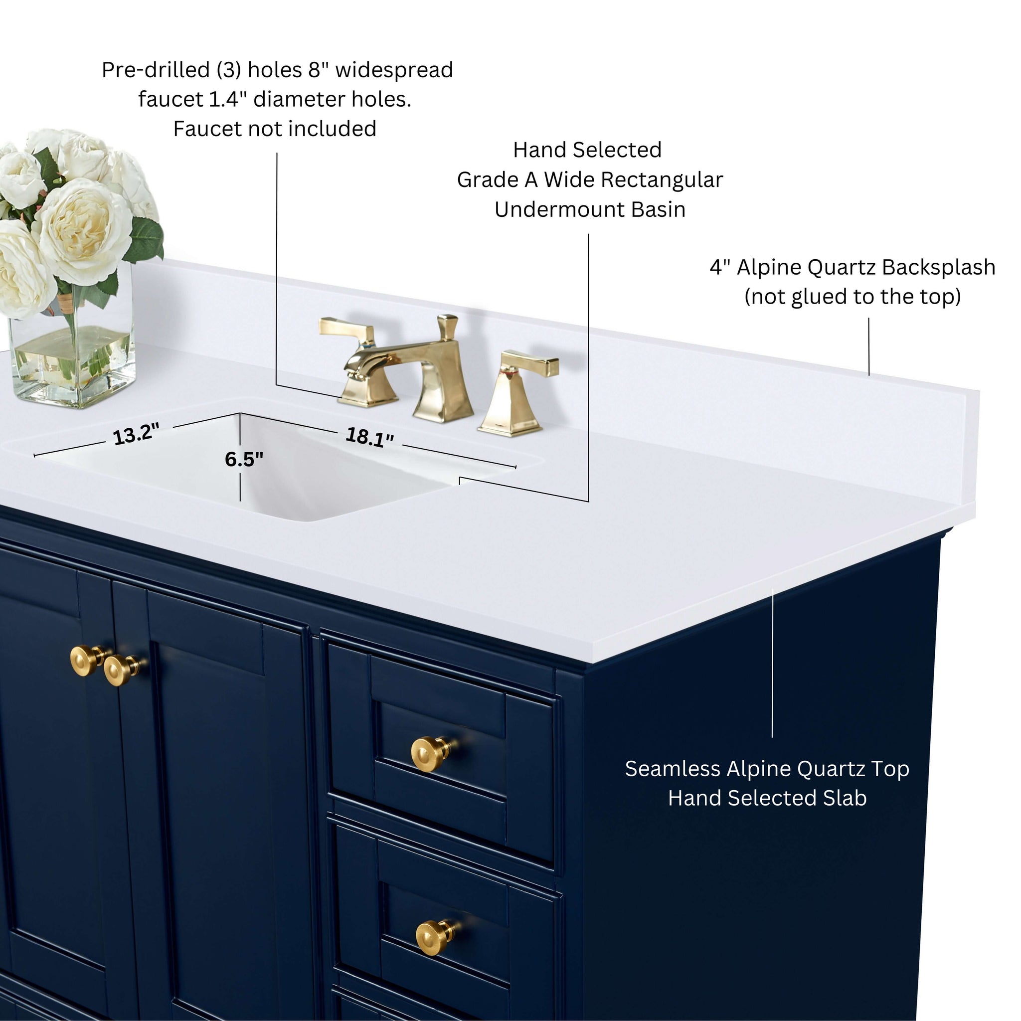 Audrey 48" Bath Vanity Set by Ancerre Designs
