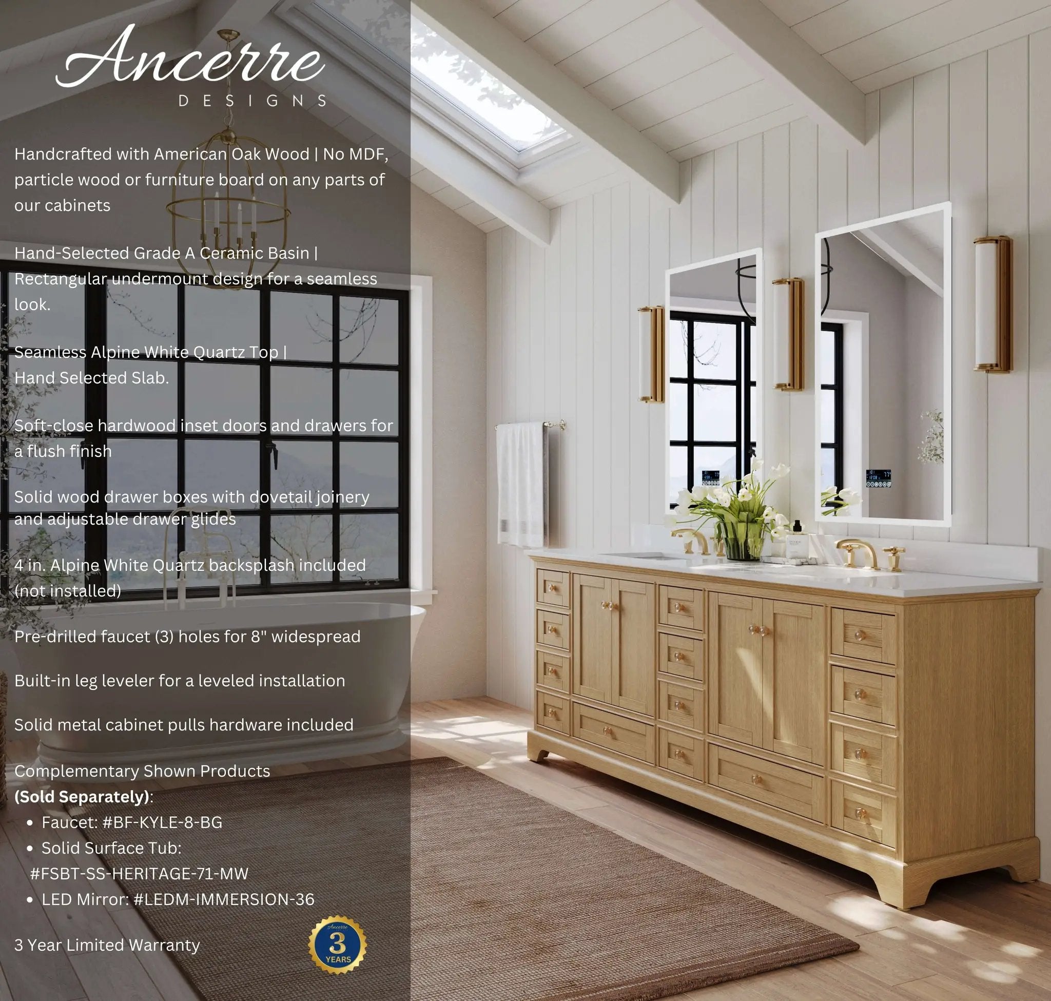 Audrey 48" Bath Vanity Set by Ancerre Designs
