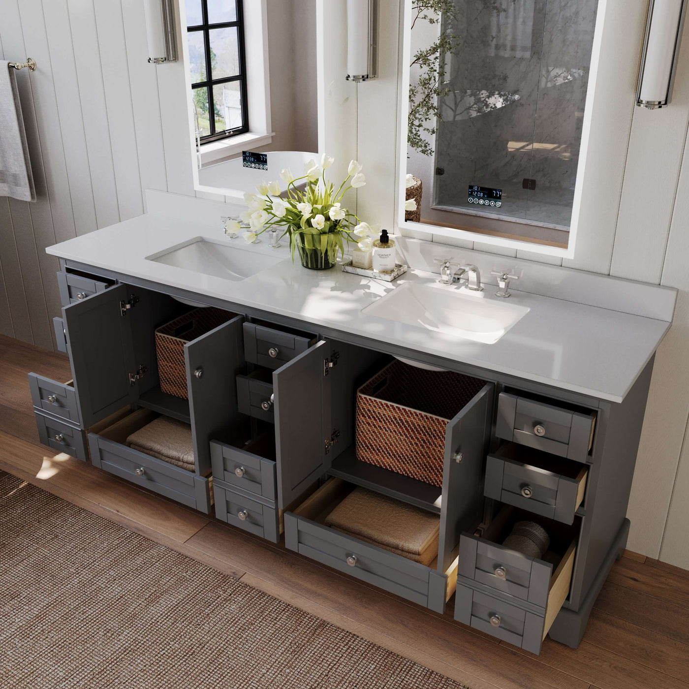 Audrey 84" Bath Vanity Set by Ancerre Designs