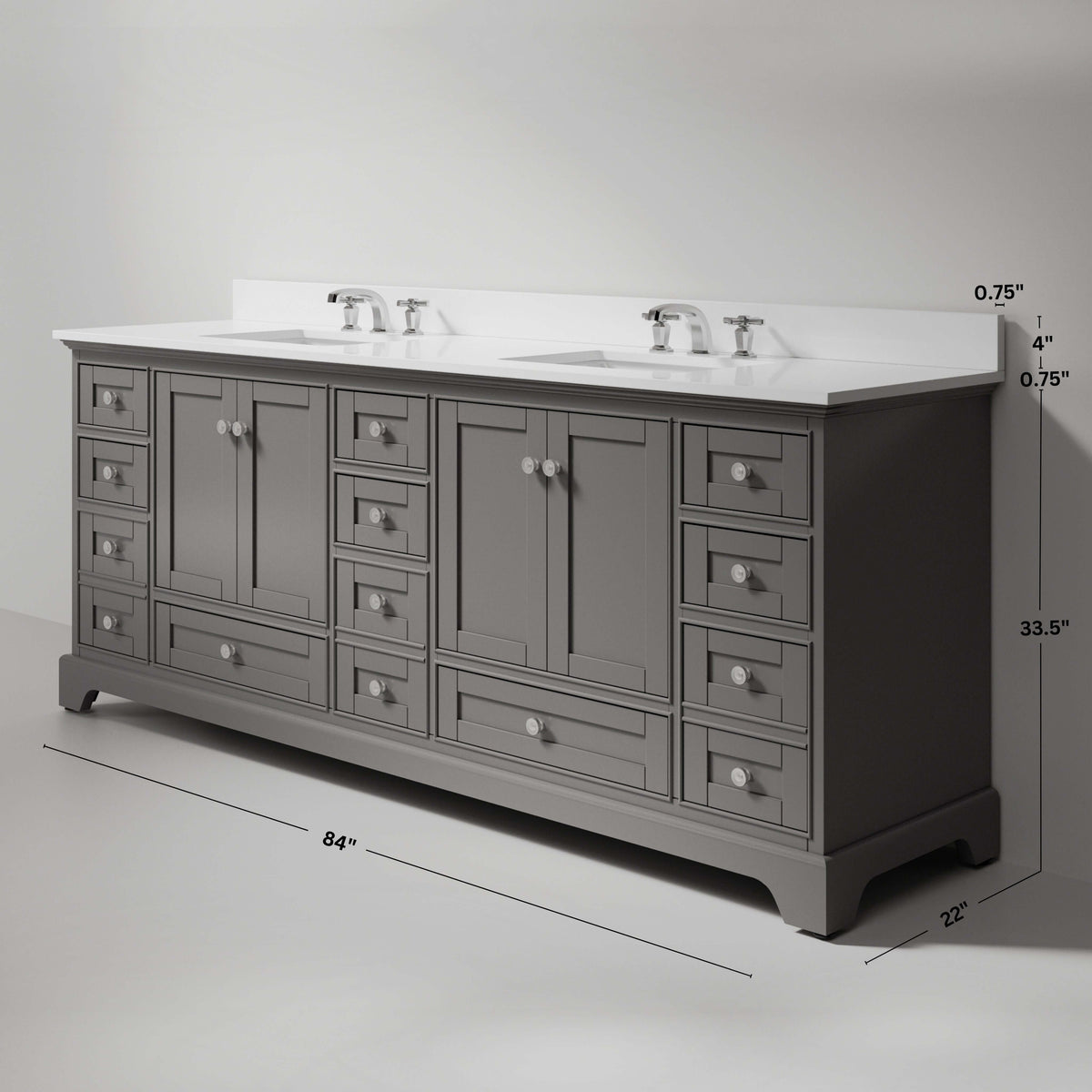Audrey 84" Bath Vanity Set, photo 32 of 42