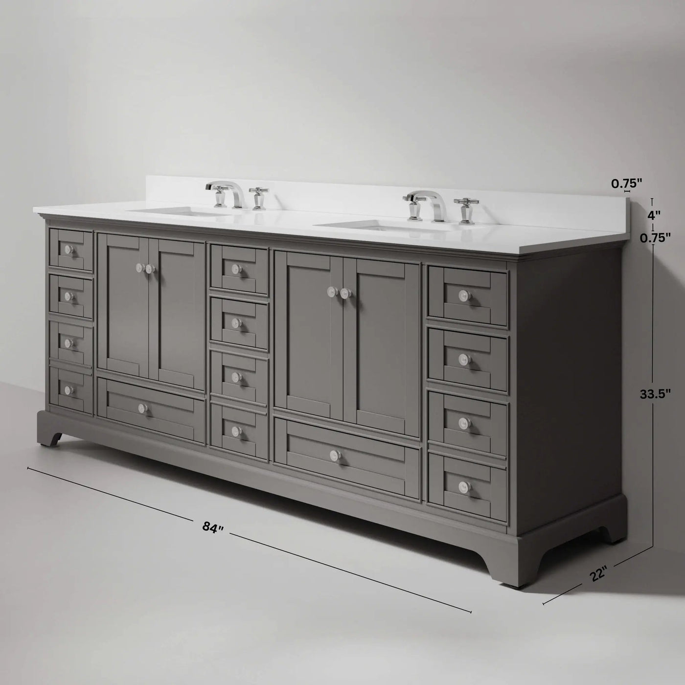Audrey 84" Bath Vanity Set by Ancerre Designs