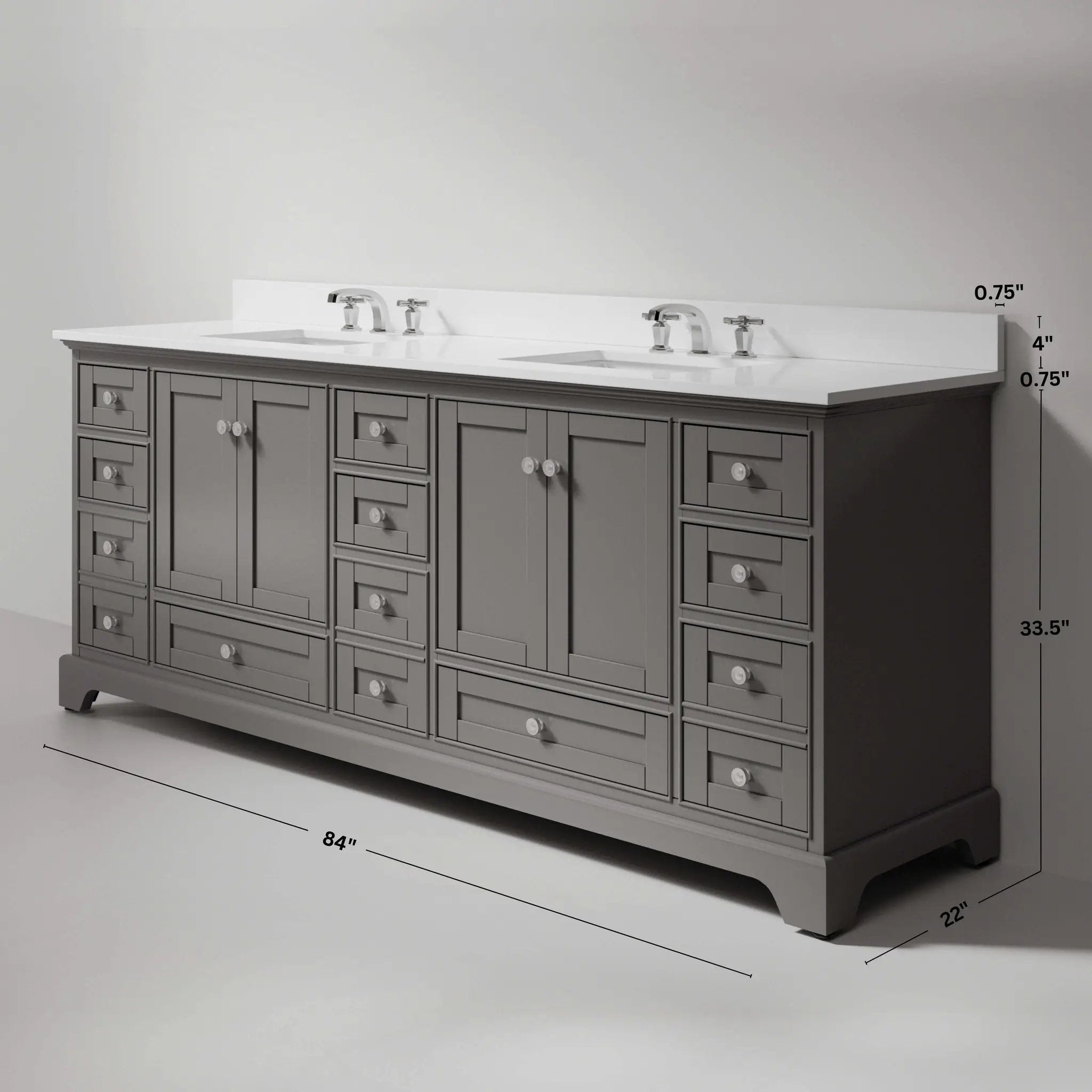 Audrey 84" Bath Vanity Set by Ancerre Designs