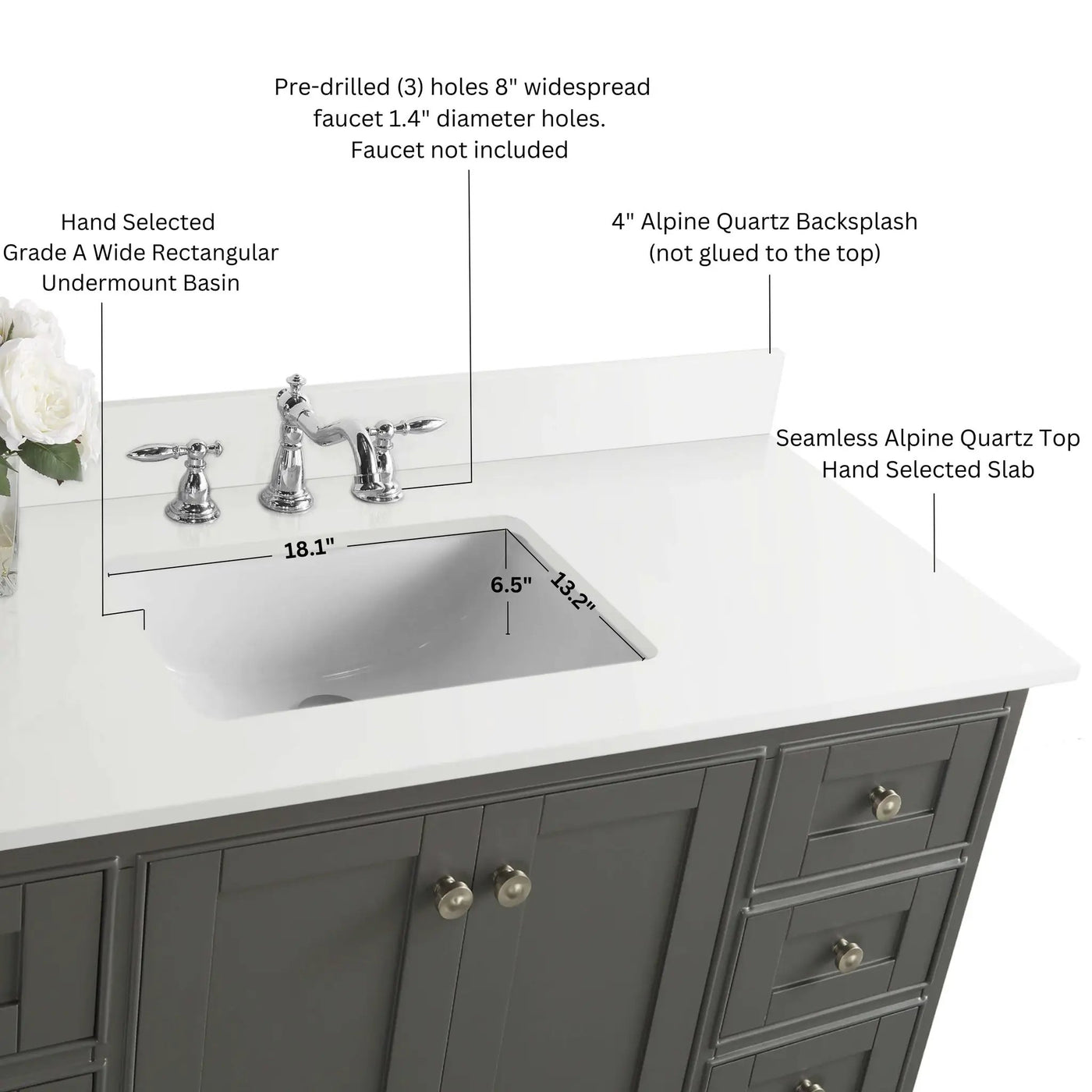 Audrey 84" Bath Vanity Set by Ancerre Designs