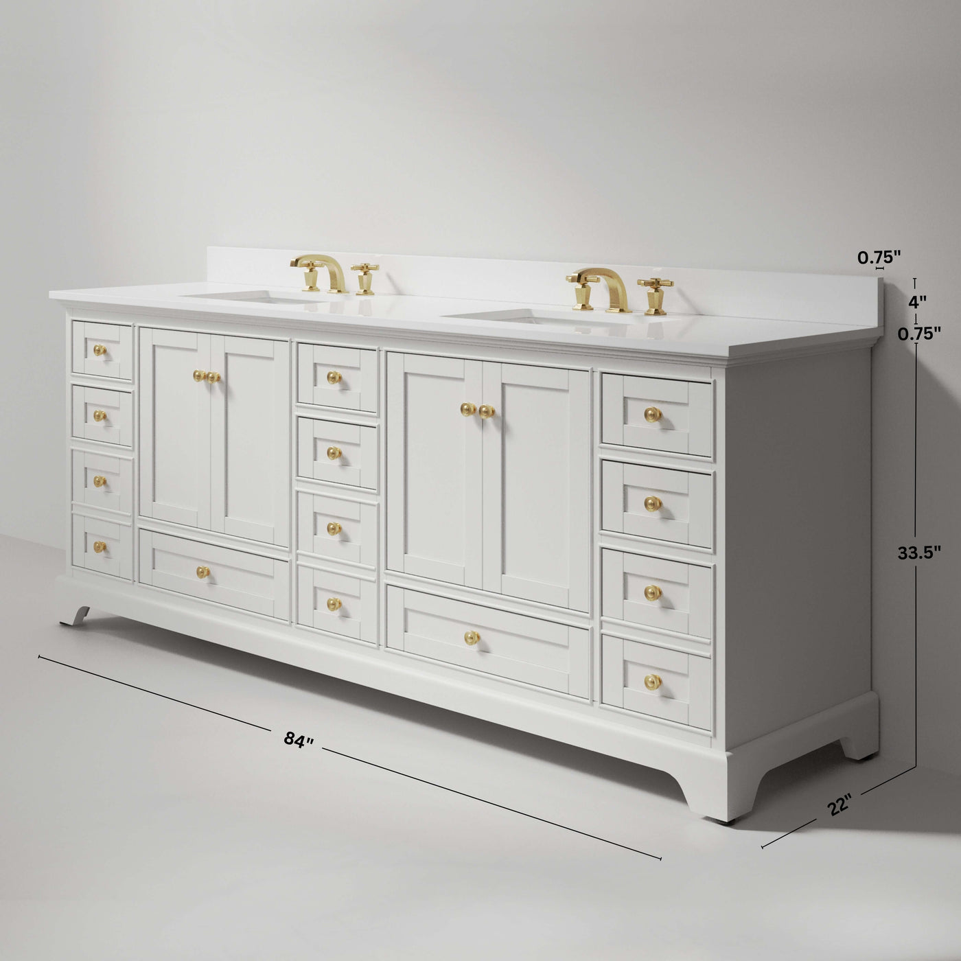 Audrey 84" Bath Vanity Set by Ancerre Designs