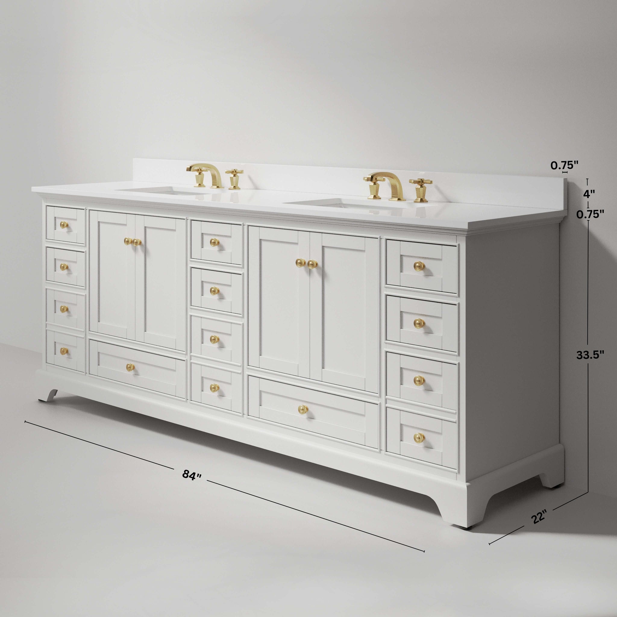 Audrey 84" Bath Vanity Set by Ancerre Designs