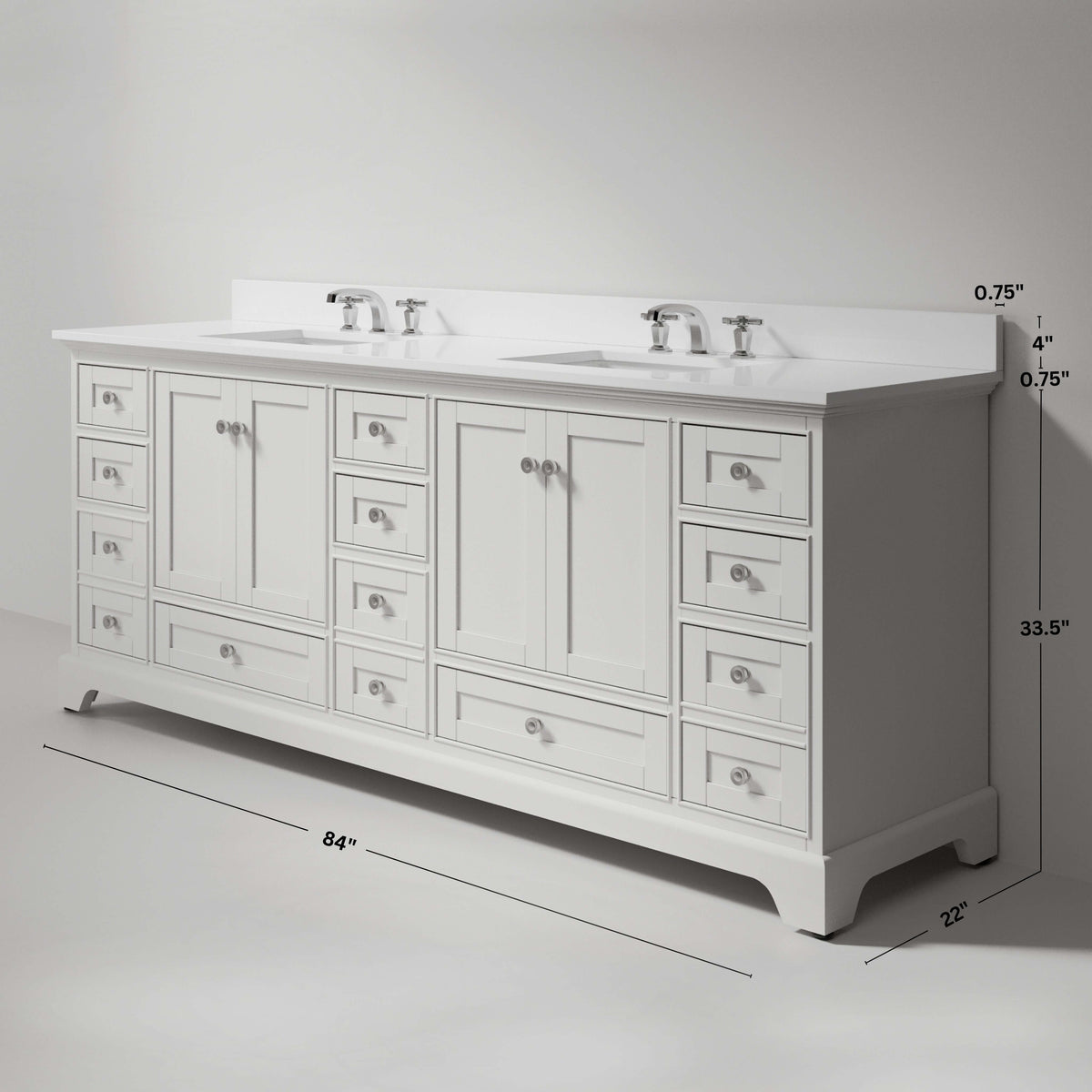 Audrey 84" Bath Vanity Set, photo 14 of 42