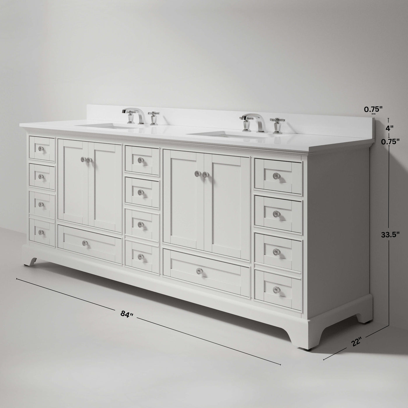 Audrey 84" Bath Vanity Set by Ancerre Designs