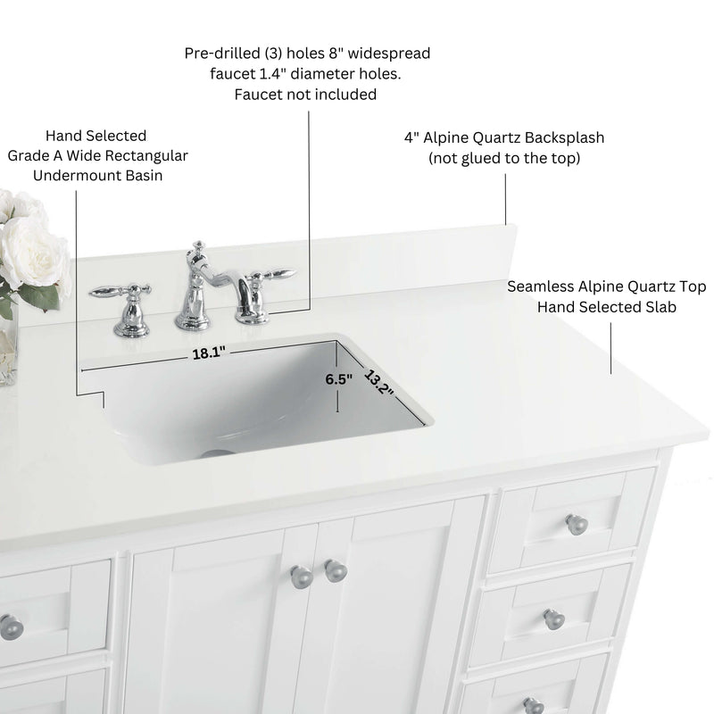 Audrey 84" Bath Vanity Set by Ancerre Designs