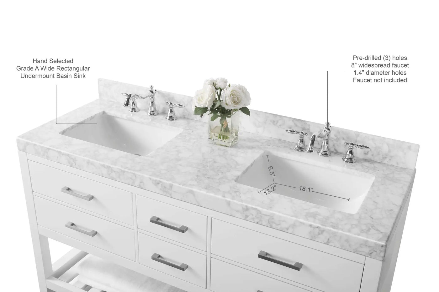 Elizabeth 60" Bath Vanity Set by Ancerre Designs