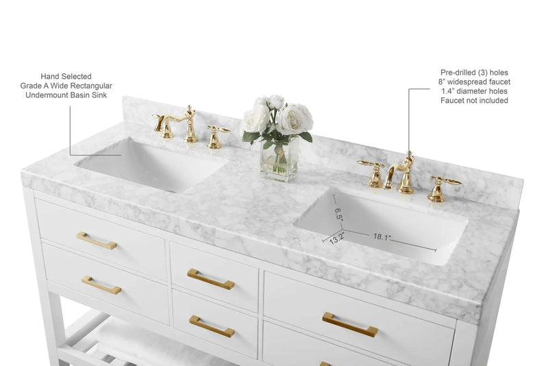 Elizabeth 60" Bath Vanity Set by Ancerre Designs