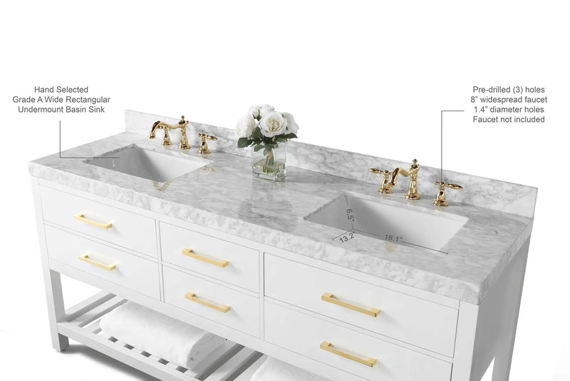 Elizabeth 72" Bath Vanity Set by Ancerre Designs