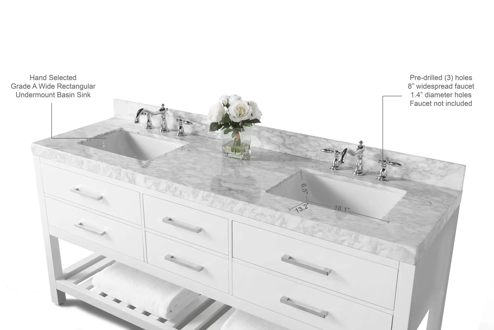 Elizabeth 72" Bath Vanity Set by Ancerre Designs