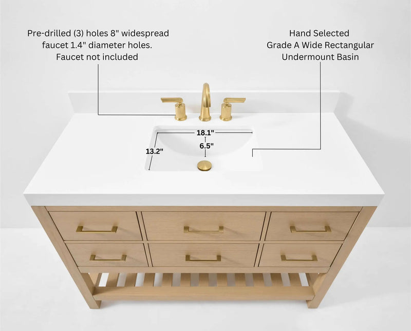 Elizabeth 48" Bath Vanity Set by Ancerre Designs