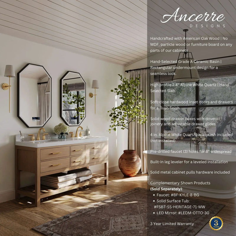 Elizabeth 60" Bath Vanity Set by Ancerre Designs