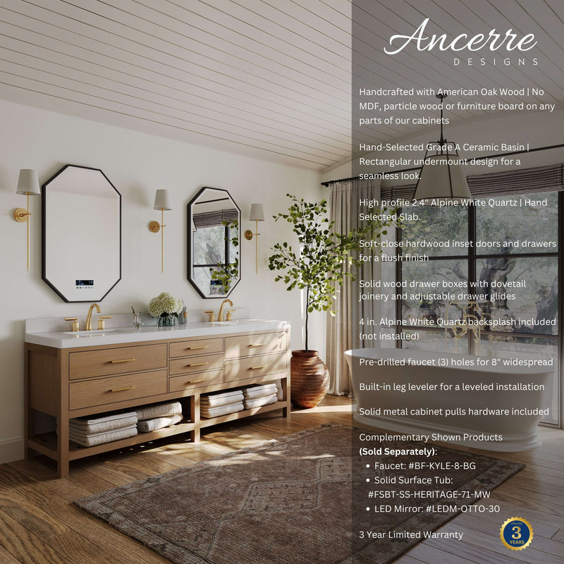 Elizabeth 84" Bath Vanity Set by Ancerre Designs