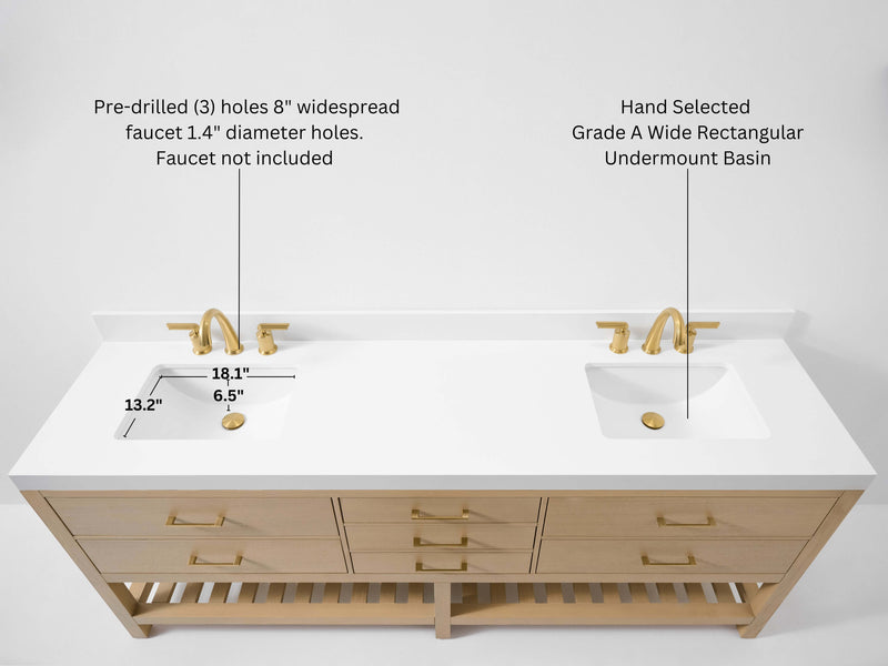 Elizabeth 84" Bath Vanity Set by Ancerre Designs