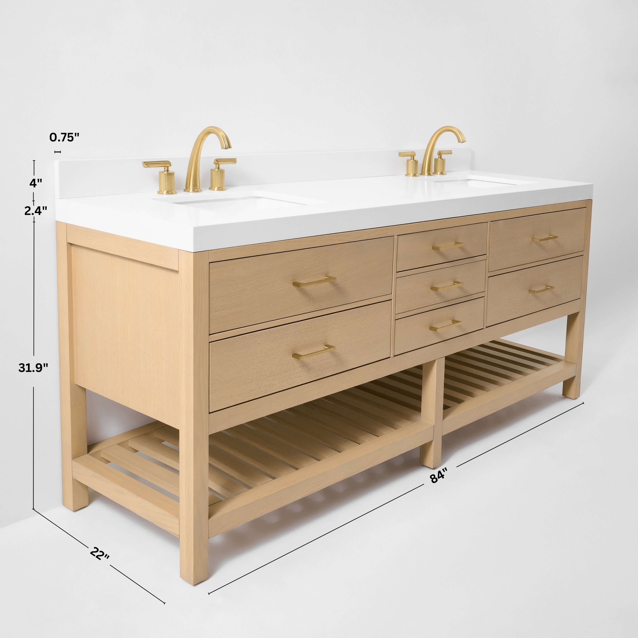 Elizabeth 84" Bath Vanity Set by Ancerre Designs