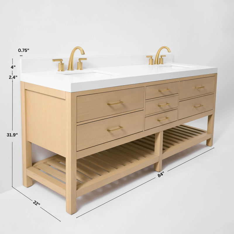 Elizabeth 84" Bath Vanity Set by Ancerre Designs