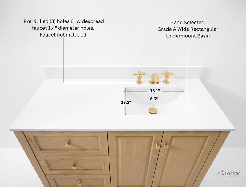 Hannah 48" Bath Vanity Set by Ancerre Designs