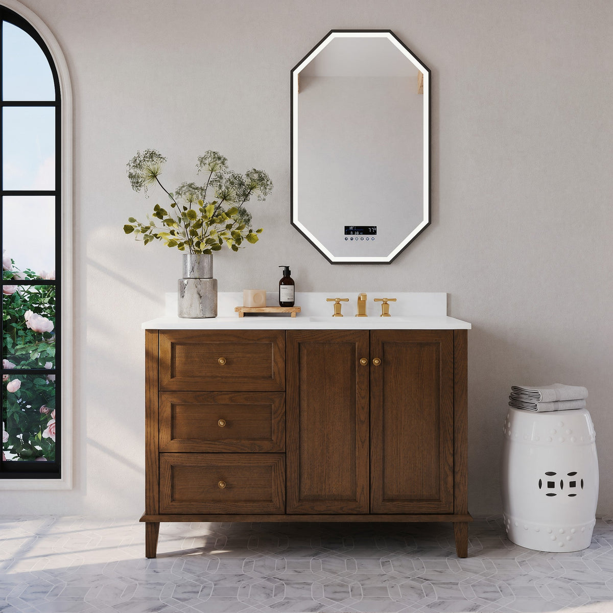 Hannah 42"  Bath Vanity Set, installed in a room